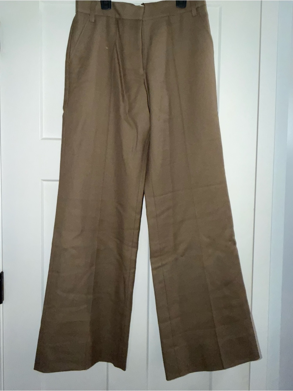 Moussy Pin-Tuck Wide-Leg Trousers